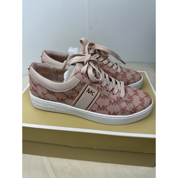 MICHAEL KORS MICHAEL MMK Juno Stripe Lace-Up Low-Top Sneakers Size: 6M